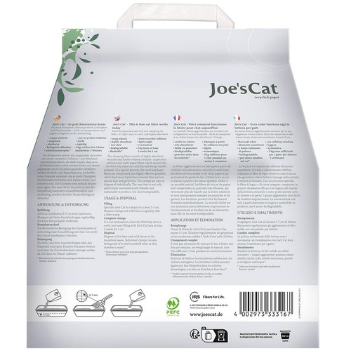 Joe's Cat clumping cat litter made from recycled paper & wood thumbnail 2