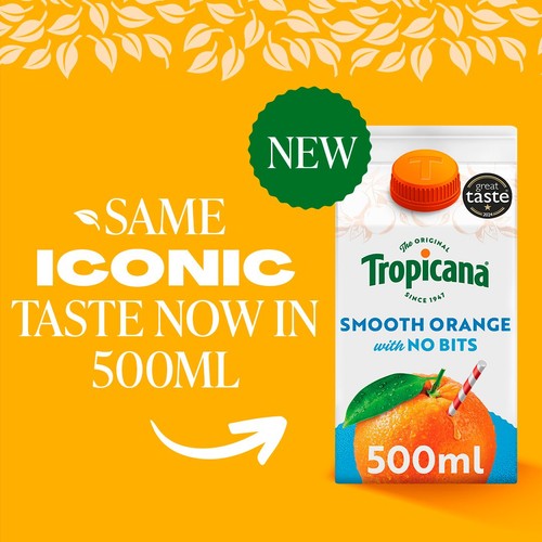 Tropicana Orange Smooth 500ml thumbnail 3