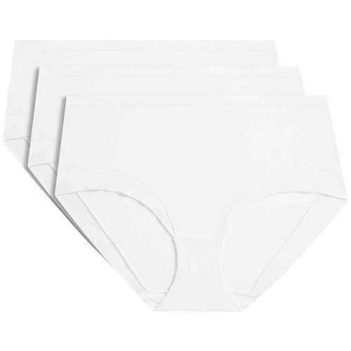 M&S Womens Body Flexifit High Rise Shorts, 8, White