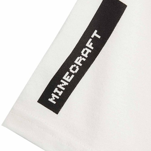 M&S Boys Minecraft Pyjamas, 3-4 Years, White thumbnail 2