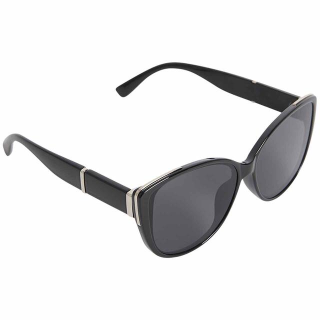M&S Womens Collection Cat Eye Sunglasses, Black thumbnail 2