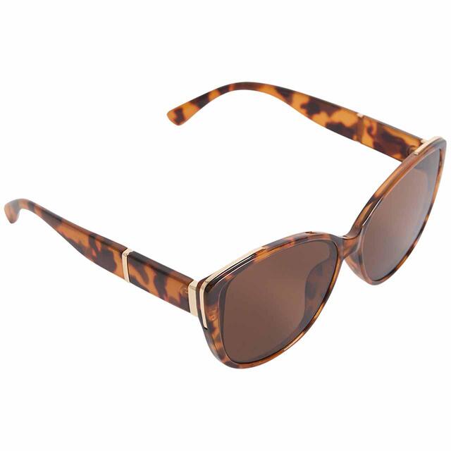 M&S Womens Collection Cat Eye Sunglasses, Brown thumbnail 2