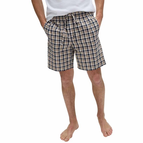 M&S Mens Collection Printed Pyjama Shorts, Small, Navy thumbnail 2