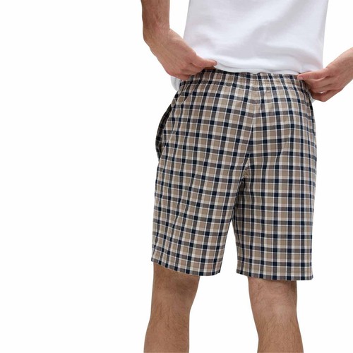 M&S Mens Collection Printed Pyjama Shorts, Small, Navy thumbnail 3