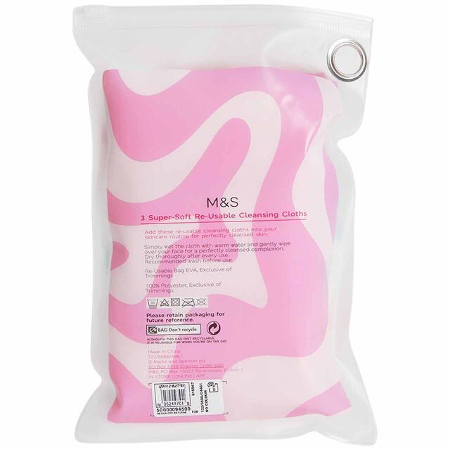M&S Bloom Accessories Super Soft Reusable Cleansing Cloths thumbnail 3