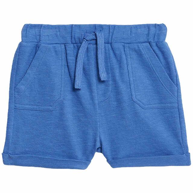 M&S Alfie Polo Top/Short Outfit, 3-6 Months, Blue thumbnail 2