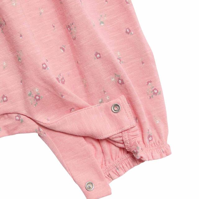 M&S Girls Pure Cotton Ditsy Floral Frill Romper 2-3 Years Pink thumbnail 2