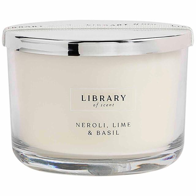 M&S Neroli, Lime & Basil Wick Candle, White