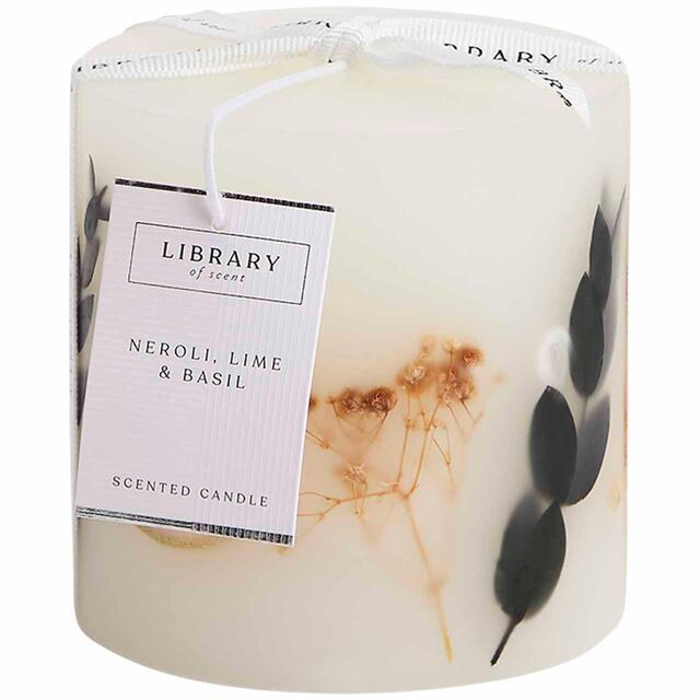 M&S Neroli, Lime & Basil Inclusion Candle, White