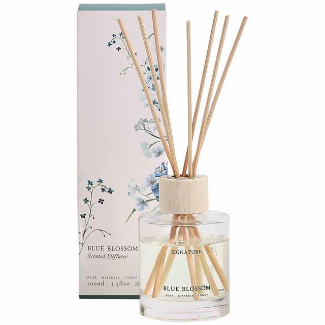 M&S Blue Blossom Diffuser, Blue thumbnail 2