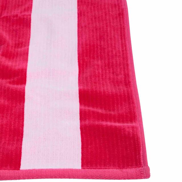 M&S Sand Resist Stripe Beach Towel, Raspberry thumbnail 2