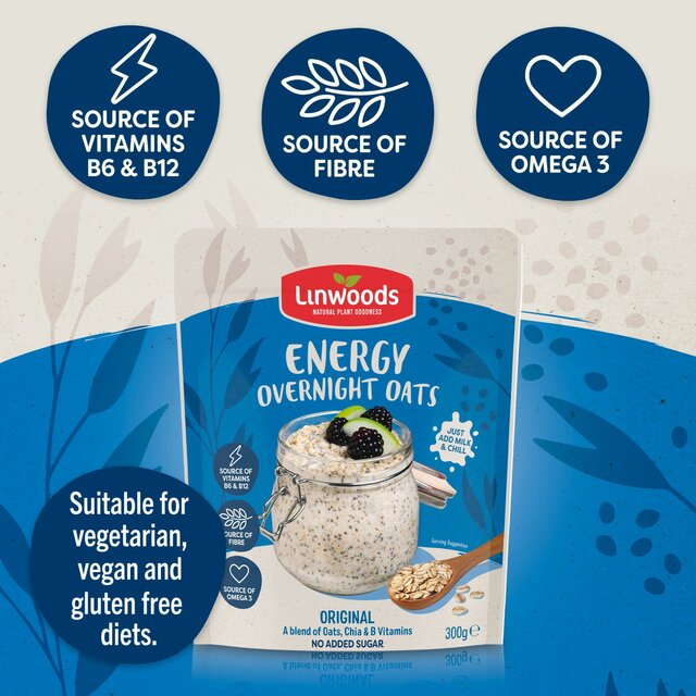 Linwoods Overnight Oats Original Energy thumbnail 3