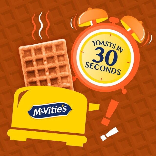 McVitie's Toasting Waffles Chocolate Flavour Multipack 8 x 28g, 222g thumbnail 2