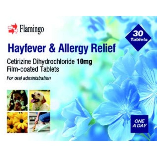 Flamingo Cetirizine Dihydrochloride Hayfever & Allergy Relief