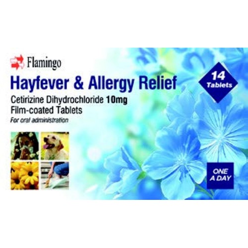 Flamingo Cetirizine Dihydrochloride Hayfever & Allergy Relief