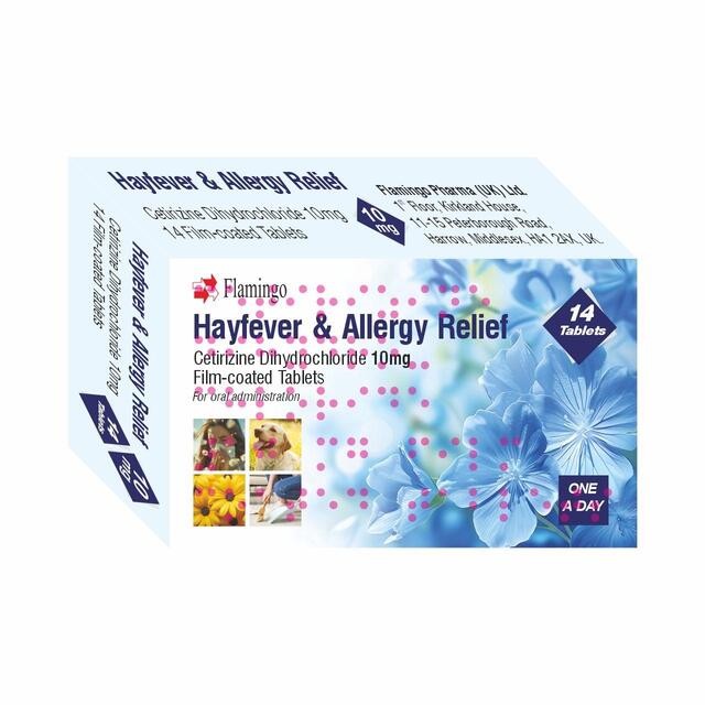 Flamingo Cetirizine Dihydrochloride Hayfever & Allergy Relief