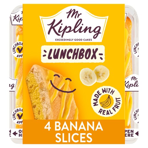 Mr Kipling Banana Lunchbox Slices 
