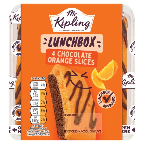 Mr Kipling Choc Orange Lunchbox Slices  thumbnail 2