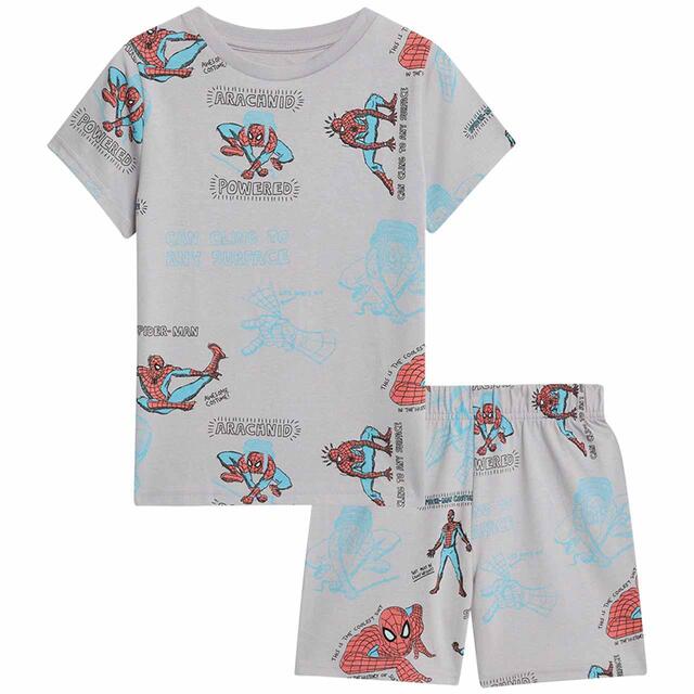 M&S Spiderman Shortie, 2-8 Years, Pearl Grey thumbnail 2