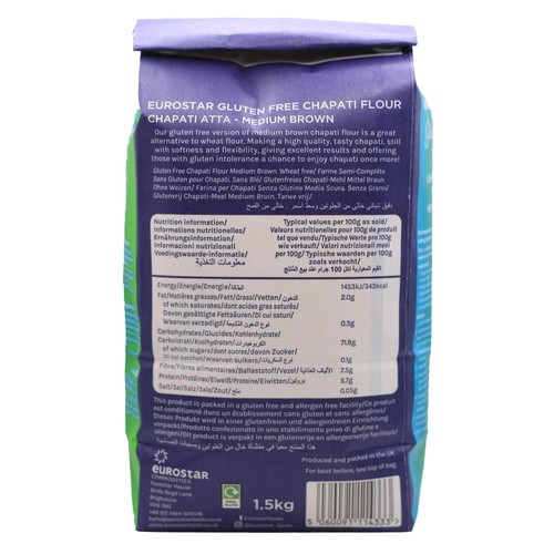 Eurostar Gluten Free Chapati Flour Medium thumbnail 2