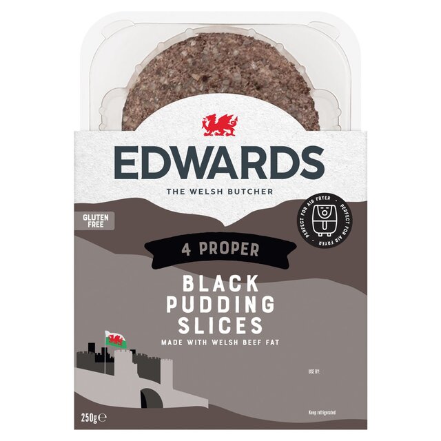 Edwards The Welsh Butcher 4 Black Pudding Slices