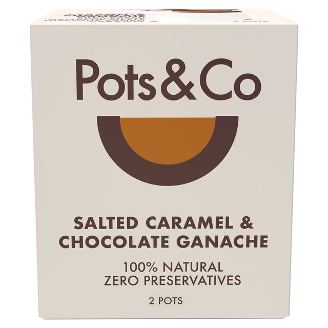 Pots & Co Salted Caramel & Chocolate Ganache Twin pack 2x82g