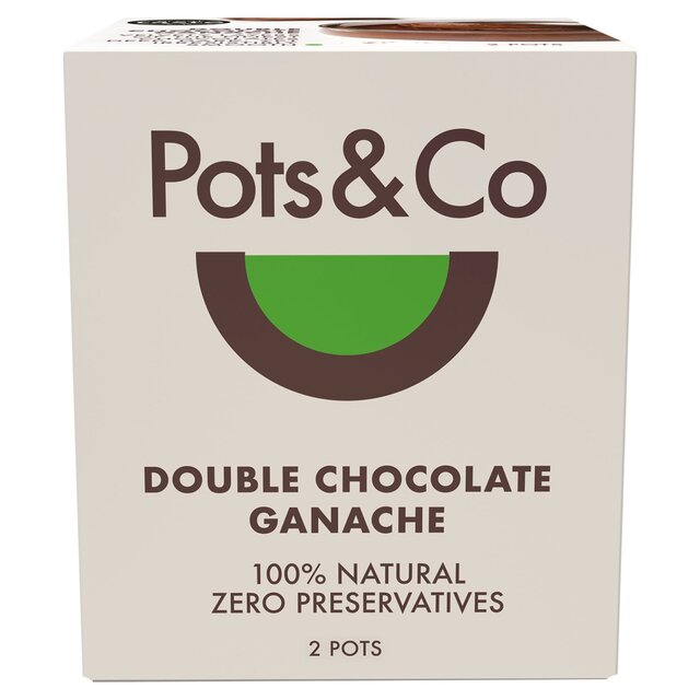 Pots & Co Double Chocolate Ganache Twin Pack 2x80g