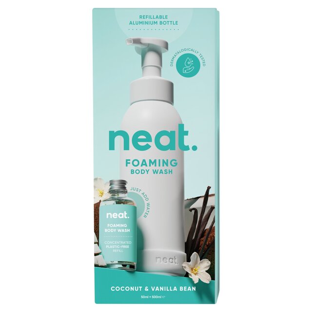 Neat Foaming Body Wash Coconut & Vanilla Bean Starter Pack