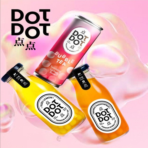 Dot Dot Sparkling Lychee Rose Bubble Tea thumbnail 6