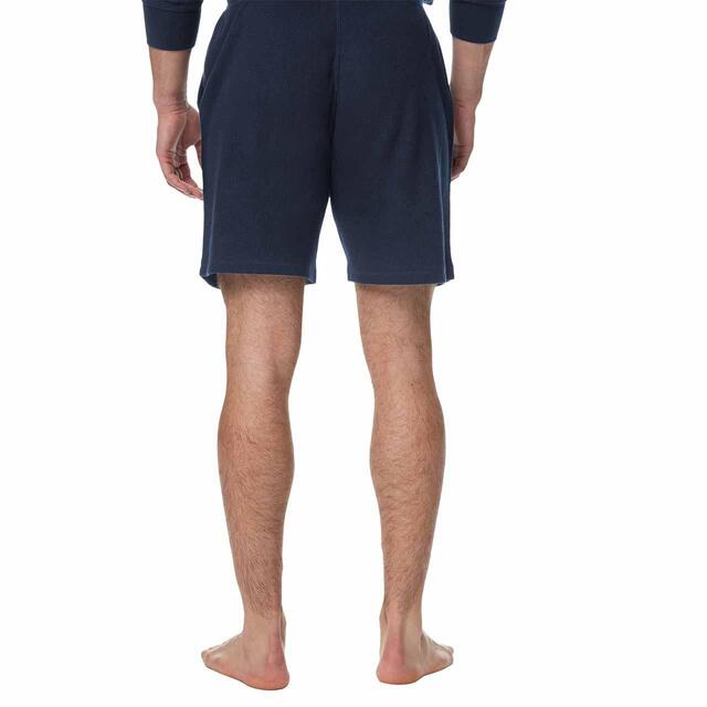 M&S Mens Collection Waffle Loungewear Shorts, S-XL, Navy thumbnail 2