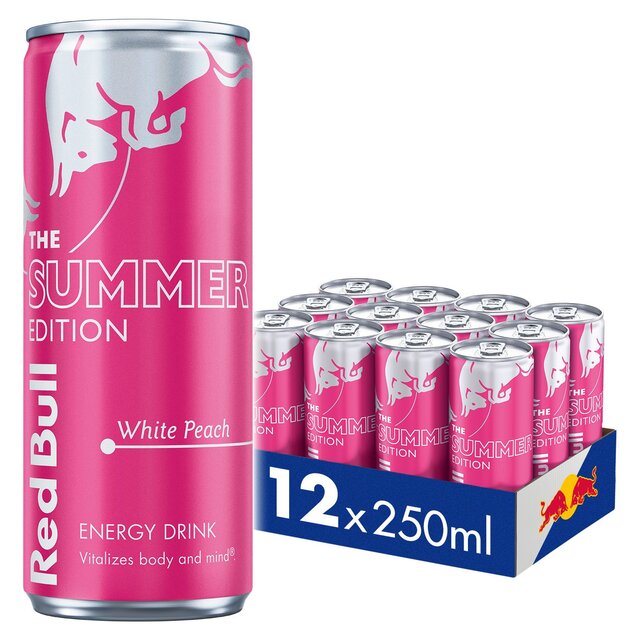 Red Bull Energy Drink Summer Edition White Peach