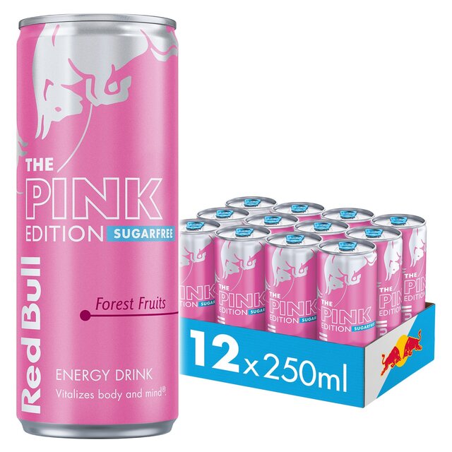 Red Bull Energy Drink Sugar Free Pink Edition Forest Fruits