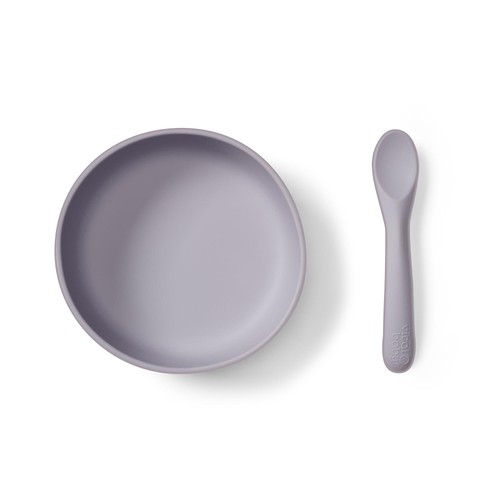 Vital Baby Silicone Suction Feeding Bowl Set - Dusky Mauve thumbnail 6