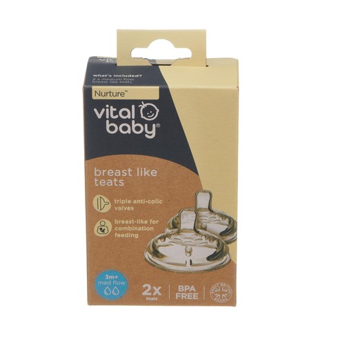 Vital Baby Nurture Breast Like Teats Medium Flow thumbnail 2