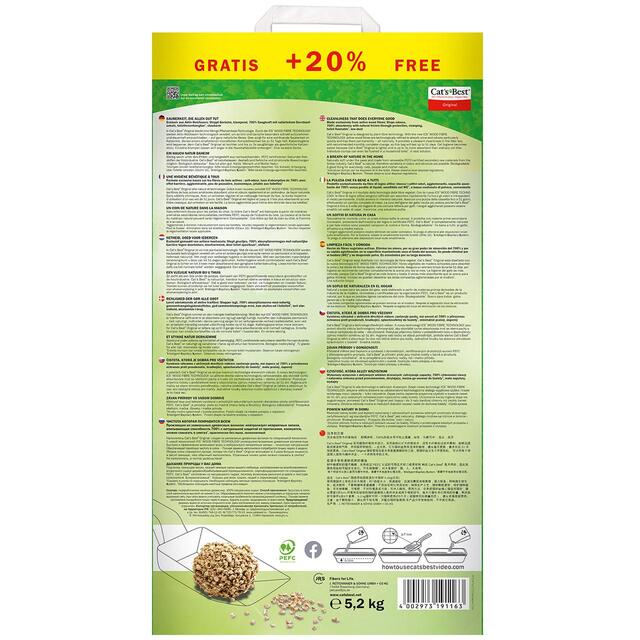 Cats Best Clumping Cat Litter 20% Extra Free thumbnail 2