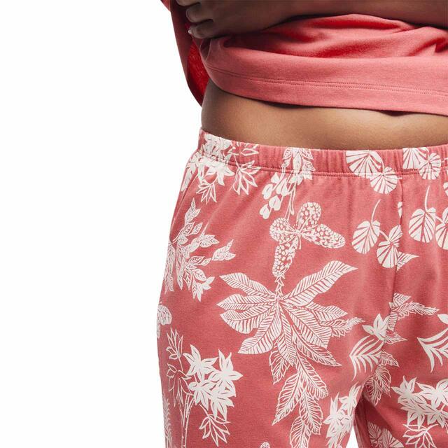 M&S Collection Leaf Print Pyjama Set, S-XL thumbnail 3