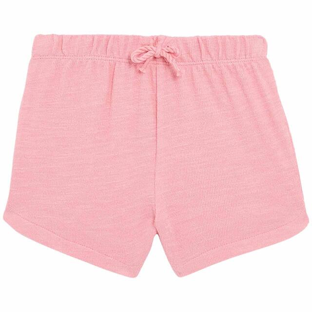 M&S Girls Pure Cotton T-Shirt & Shorts Outfit, Pink thumbnail 4