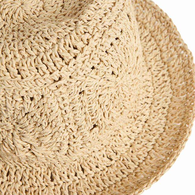 M&S Unisex Kids Plain Straw Sun Hat, 18 Months to 6 Years thumbnail 2