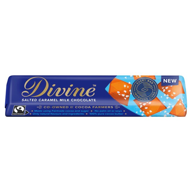 Divine Salted Caramel Chocolate Bar