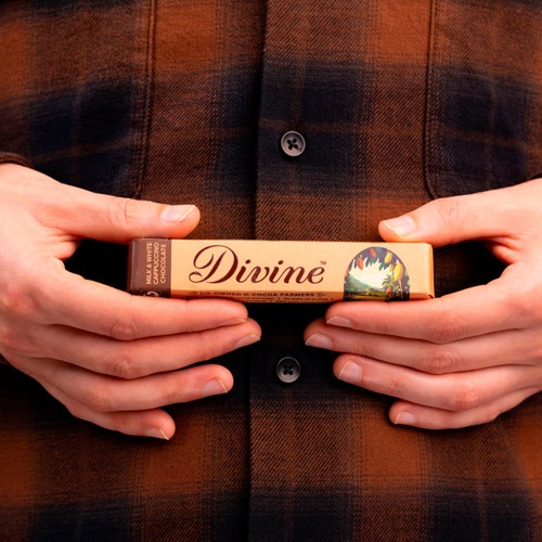 Divine Milk & White Chocolate Cappuccino Bar thumbnail 3