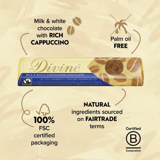 Divine Milk & White Chocolate Cappuccino Bar thumbnail 2
