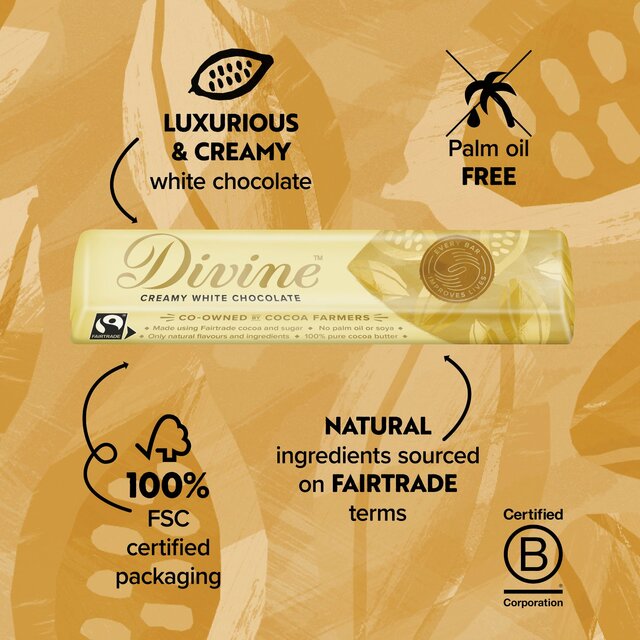 Divine White Chocolate Bar thumbnail 2