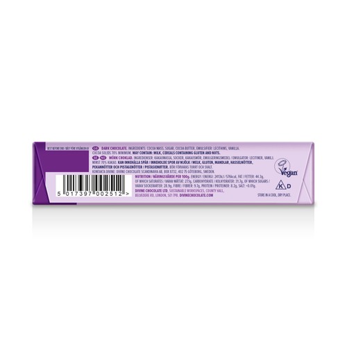 Divine 70% Dark Chocolate Bar thumbnail 6