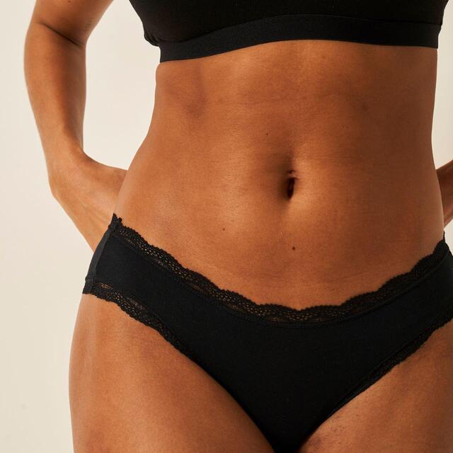 Stripe & Stare The Original Knicker Three Pack, Black, XS-XL thumbnail 2