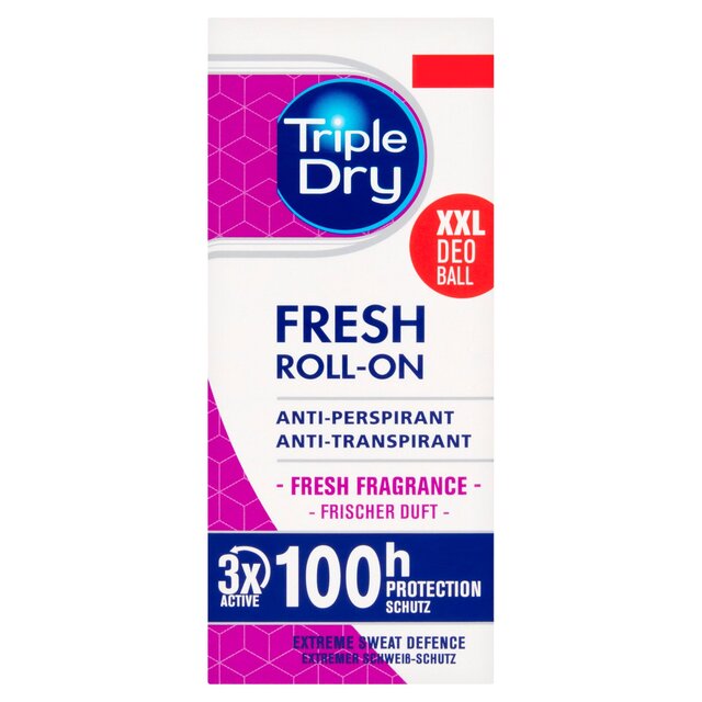 Triple Dry Fresh Fragrance Anti-Perspirant Roll On 100-Hours