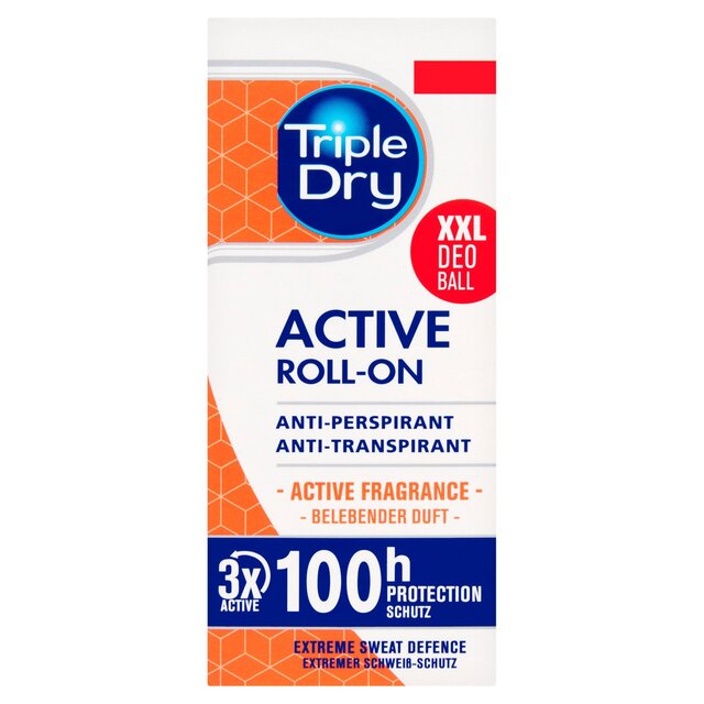 Triple Dry Active Fragrance Anti-Perspirant Roll On Men 100-Hours
