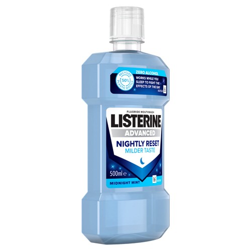 Listerine Advanced Nightly Reset Milder Taste Alcohol Free Mouthwash thumbnail 9