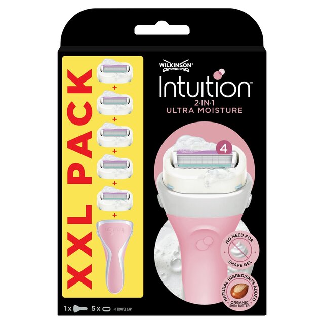 Wilkinson Sword Intuition 2in1 Women Razor Ultra Moisture XXL Pack