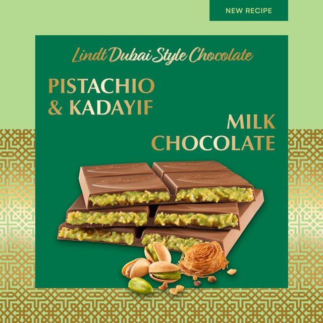 Lindt Dubai Style Milk Chocolate Bar thumbnail 2