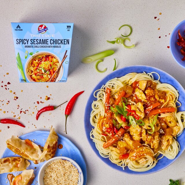 Kitchen Joy Spicy Sesame Chicken Aromatic Chilli with Noodles thumbnail 3